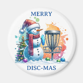 Merry Disk-mas | Disc Golf Kerstmis Magneet