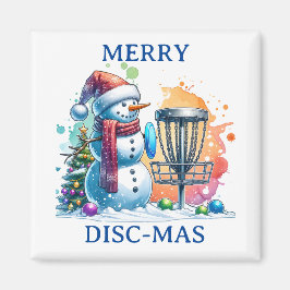 Merry Disk-mas | Disc Golf Kerstmis Magneet