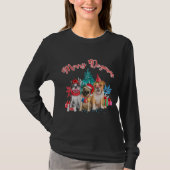 Merry Dogmas Christmas Tree Cute Dogs with XMas T-shirt (Voorkant)