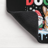 Merry Dogmas Funny Dog Santa Hat Christmas Xmas  Muismat (Hoek)