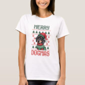 Merry Dogmas Kerst Vrouwen T-shirt (Voorkant)