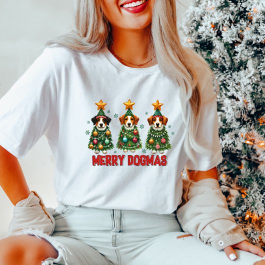 Merry Dogmas Kerst Vrouwen T-shirt