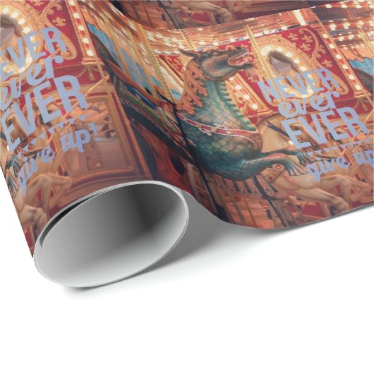 Merry Dragon geeft nooit op Cadeaupapier (Rol Hoek)