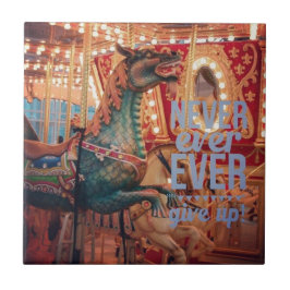 Merry Dragon geeft nooit op Tegeltje