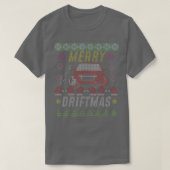 Merry Driftmas Funny Ugly KerstSweaters T-shirt (Design voorkant)