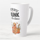 "Merry Drink I’m Christmas" Humoristische FesLatte Latte Mok (Rechterhoek)