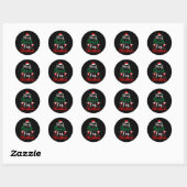 Merry Drink Ik ben kerstman... sinterklaas.. Ronde Sticker (Vel)