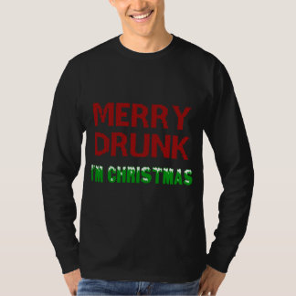 Merry Drink Ik ben Kerstmis Drink Wine Xmas Funny T-shirt