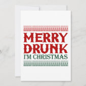 Merry Drink Ik ben Kerstmis. Save The Date (Voorkant)