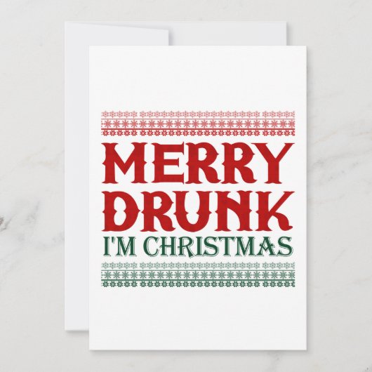 Merry Drink Ik ben Kerstmis. Save The Date (Voorkant)