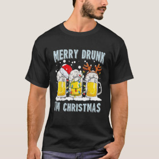 Merry Drink I'M Kerstfeest Reinbeer Colo T-shirt