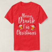 Merry Drink met Kerstmis T-shirt (Design voorkant)