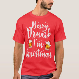 Merry Drink met Kerstmis T-shirt