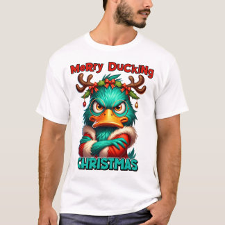 Merry Ducking Christmas - Sarcastisch Grumpy Duck T-shirt