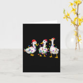 Merry Duckmas Funny Duck Christmas Duck Lover Xmas Kaart (Gele Bloem)