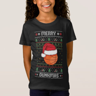 Merry Dunkmas - Basketbal Lelijke Kerstmis T-shirt