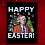Merry Easter Funny Joe Biden Kerstkerkerst Feestdagen Kaart<br><div class="desc">Merry Easter Funny Joe Biden Confused Christmas Ugly Christmas Sweater Anti-Biden meme is een perfect cadeau voor Republikeinen,  Anti Democraten,  Anti Liberalen die houden van politieke satire en humor. Joe Biden Merry Patricks Pasen Kerstmis 4 van juli.</div>