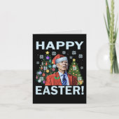 Merry Easter Funny Joe Biden Kerstkerkerst Feestdagen Kaart (Voorkant)