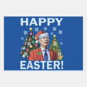 Merry Easter Funny Joe Biden Kerstkerkerst Inpakpapier Vel (Voorkant 3)