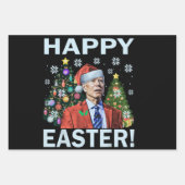 Merry Easter Funny Joe Biden Kerstkerkerst Inpakpapier Vel (Voorkant)