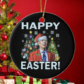 Merry Easter Funny Joe Biden Kerstkerkerst Keramisch Ornament