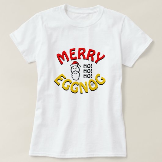 Merry Eggnog! (Feestdagen grap) T-shirt (Design voorkant)