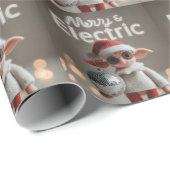 MERRY & ELECTRIC: Whimsical Christmas Elf Doll  Cadeaupapier (Rol Hoek)