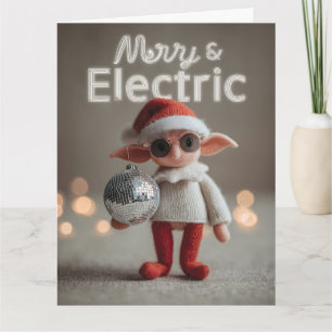MERRY & ELECTRIC: Whimsical Kerst Elf Pop Kaart
