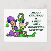 Merry elf 1 briefkaart (Voorkant)