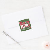Merry Elfin Kerst sticker (Envelop)