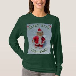 MERRY ELFIN KERSTMIS - Draagbare Kunst T-shirt