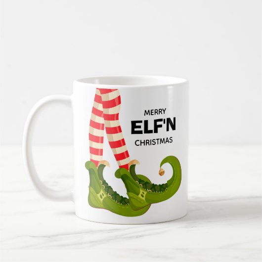 Merry Elf'n Kerstmis Koffiemok (Links)