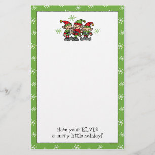 Merry Elves Aangepaste kerstfeestartikelen Briefpapier