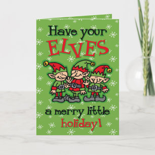 Merry Elves Christmas Kaart