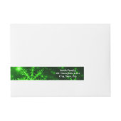 Merry Elves Wrapping Cadeau rond Adresetiketten Adreslabel Wikkel (Voorkant)