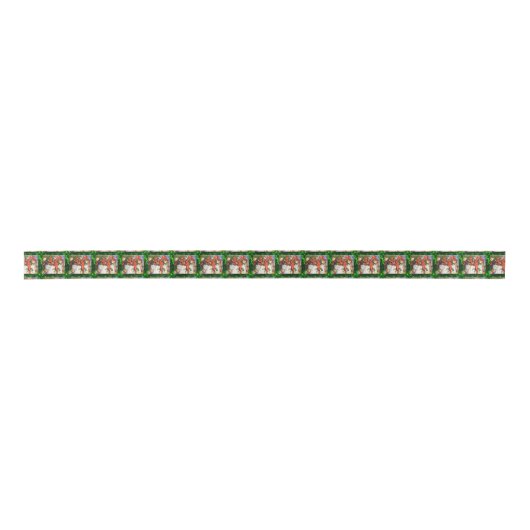 Merry Elves Wrapping Presen 1,5-inch breedband Satijnen Lint (Voorkant)