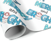 Merry en Bright aanpassen Cadeaupapier (Rol Hoek)