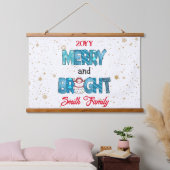 Merry en Bright aanpassen Hangend Wandkleed (Slaapkamer)