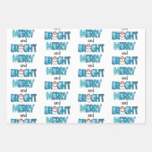 Merry en Bright aanpassen Inpakpapier Vel (Voorkant 2)