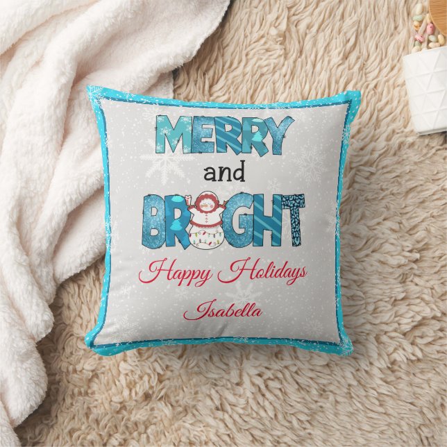 Merry en Bright aanpassen Kussen (Deken)