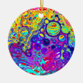 Merry en Bright | Abstract kerstfeest Keramisch Ornament (Voorkant)