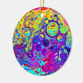 Merry en Bright | Abstract kerstfeest Keramisch Ornament (Links)