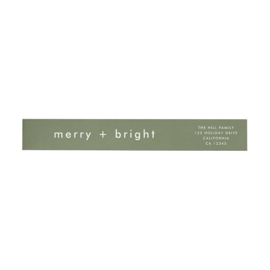 Merry en Bright | Adres voor groene kerst (Individueel)