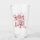 Merry en Bright Bar Glas (Achterkant)