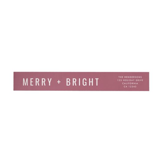 Merry en Bright | Berry  Roos Kerstmis (Individueel)