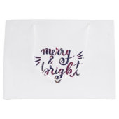 Merry en bright - Bourgogne Groot Cadeauzakje (Voorkant)
