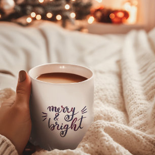 Merry en bright - Bourgogne Koffiemok