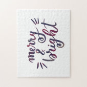 Merry en bright - Bourgogne Legpuzzel (Verticaal)