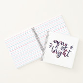 Merry en bright - Bourgogne Notitieboek (Binnen)