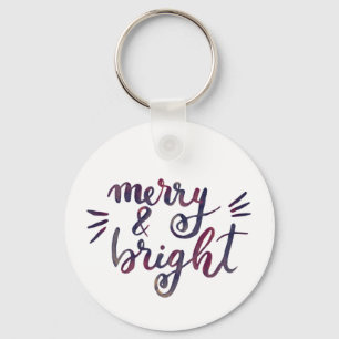 Merry en bright - Bourgogne Sleutelhanger